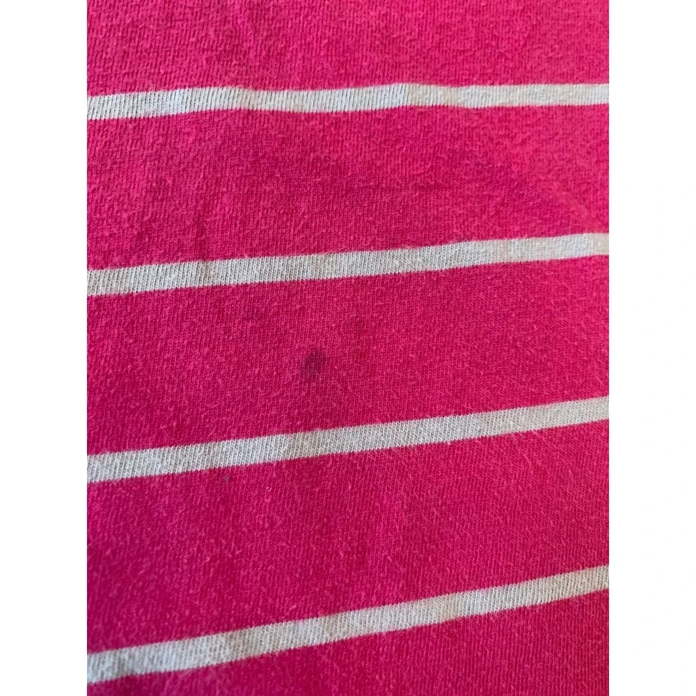 The Children's Place Girls Pink Striped Sequin Peace Sign T-Shirt Size XL 14